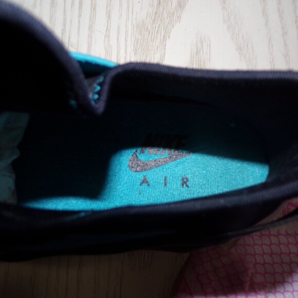 Size 10.5 - Nike Air Huarache Run Black/Blue Ultra - Picture 8 of 10